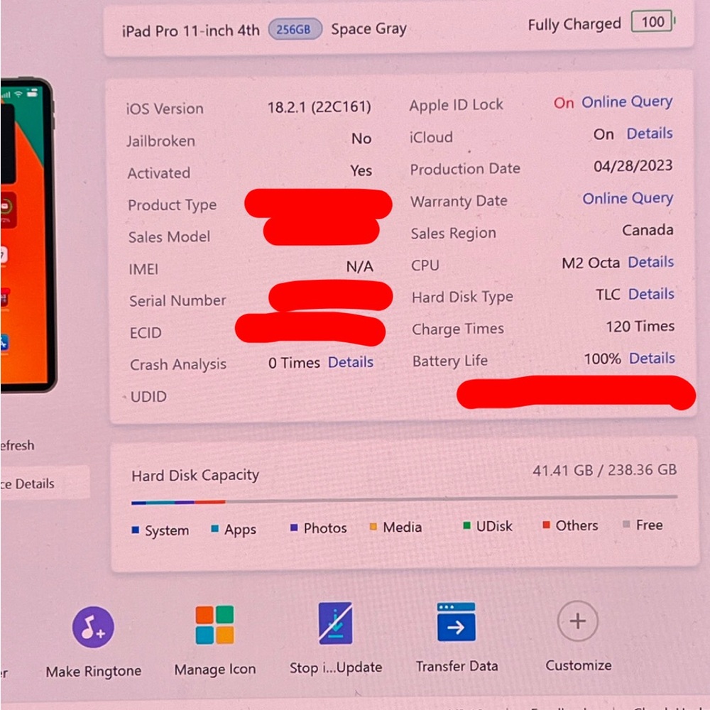 iPad Pro 4th gen 256gb 11” with Apple Pencil (2nd gen) and magnetic folio case - Picture 2 of 5